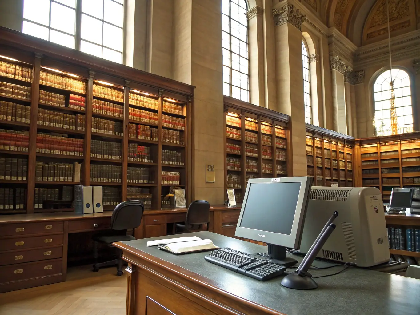 A well-organized bookshelf filled with Canadian legal textbooks and guides, symbolizing the depth and breadth of legal knowledge available.