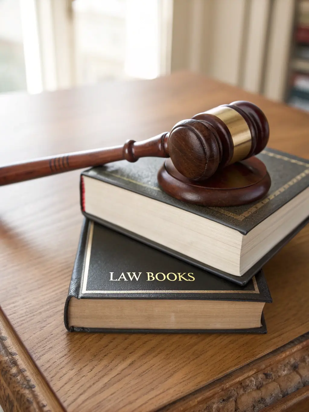 An image of the Canadian Constitution book, symbolizing fundamental legal principles, placed on a dark wooden desk with a gavel resting beside it.